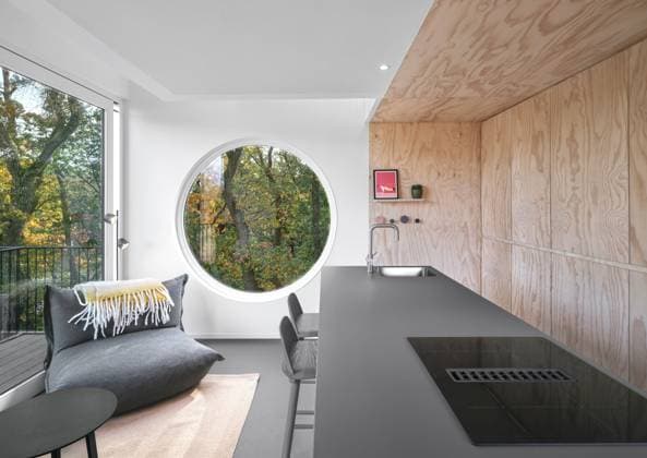**VIDEO AVAILABLE: CONTACT INFO@COVERMG.COM TO RECEIVE** Fancy spending a vacation living in a human-sized birdhouse? Now you can thanks to a luxury holiday home in the Netherlands. In the heart of the Hoge Veluwe national park lies the Buitenplaats Koningsweg. Once a barracks site, it now serves as a vibrant community for dozens of artists and creative entrepreneurs. As part of an innovative project by the municipality of Arnhem, 11 architectural wonders, known as follies, have been crafted in the woods for holiday stays, forming an integral part of the site s history with the central theme being camouflage. One such folly is Buitenverblijf Nest, an extraordinary holiday home inspired by the archetypal image of a birdhouse and designed Copyright: xx 53484887