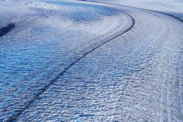 Aerial view of Llewellyn Glacier, Atlin Provincial Park, British Columbia, Canada.  Copyright: x AllCanadaPhotos.comx 1990-53993