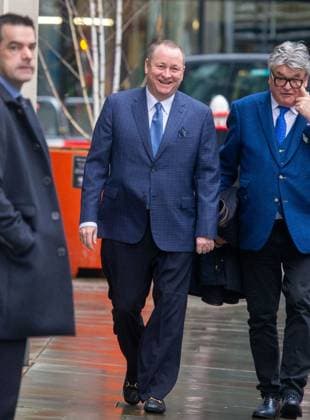 February 22, 2024, London, England, United Kingdom: MIKE ASHLEY, The Frasers Group boss, arrives at High Court as he sue Morgan Stanley. London United Kingdom - ZUMAs262 20240222_zip_s262_097 Copyright: xTayfunxSalcix