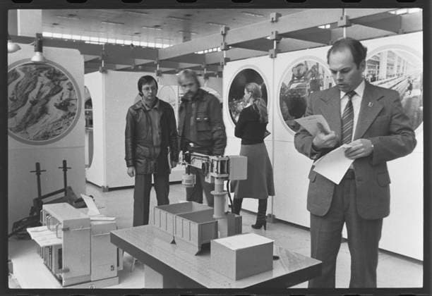 ***OCTOBER 23, 1980 FILE PHOTO***INVEX 80. The International Exhibition of Inventions and Technical Innovations Invex 1980 in Brno, Czechoslovakia, October 23, 1980. INVEX help increase and strengthen the influence of inventions and improvements on the technical development and economy of the Seventh Five-Year Plan. (CTKxPhoto VitxKorcak) CTKPhotoF202210100728001  CTKPhotoF202210100728001