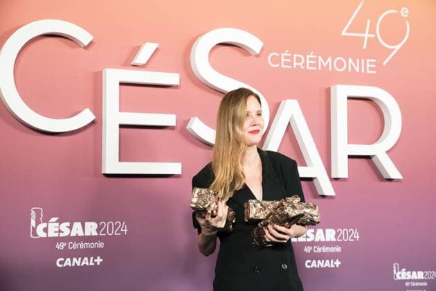 49eme ceremonie des CESAR - Salle de presse Phtocall des laureats. 49th CESAR ceremony awards. Photocall of winners : Justine Triet 302003 2024-02-24 Olympia  Copyright: xIvankaxVoisinx xStarfacex STAR_302003_101