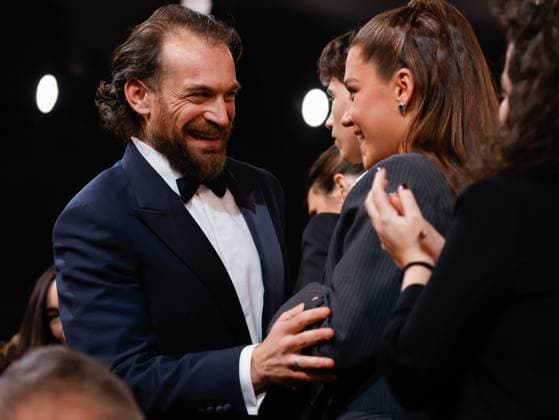49eme ceremonie des CESAR. Salle. 49th Cesar Ceremony. Stage. 302014 2024-02-24 Paris France Worthalter, Arieh; Exarchopoulos, Adele  Copyright: xRomualdxMeigneuxx xStarfacex STAR_302014_109