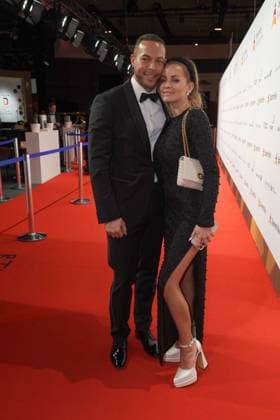 Die Deutsche Sporthilfe hat zum 53. Ball des Sports nach Frankfurt geladen. Viel Prominenz aus Sport, Wirtschaft und Medien gab sich die Ehre Andrej Mangold, Annika Jung - Ball des Sports Die Deutsche Sporthilfe hat zum 53. Ball des Sports nach Frankfurt geladen. Viel Prominenz aus Sport, Wirtschaft und Medien gab sich die Ehre Deutschland, Frankfurt, Festhalle, 17.02.2024 *** Deutsche Sporthilfe hosted the 53rd Sports Ball in Frankfurt Many celebrities from sport, business and the media attended the event Andrej Mangold, Annika Jung Sports Ball Deutsche Sporthilfe hosted the 53rd Sports Ball in Frankfurt Many celebrities from sport, business and the media attended the event Germany, Frankfurt, Festhalle, 17 02 2024 SP_GHR