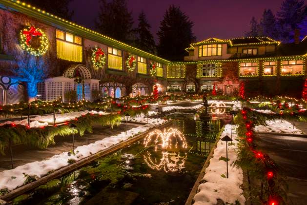 The Butchart Gardens, Christmas displays, Victoria, British Columbia, Canada  Copyright: x xAllxCanadaxPhotosx 1990-15463325