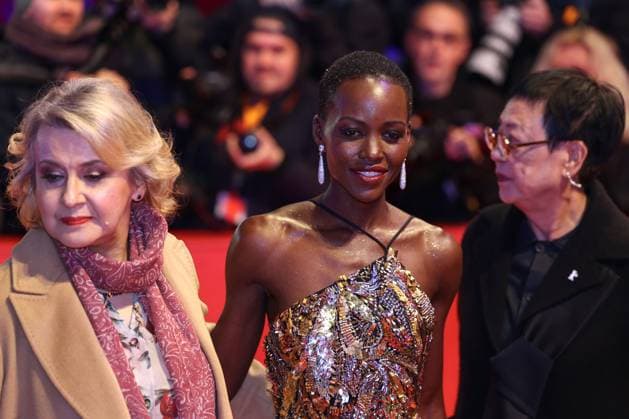 February 24, 2024, Berlin, Brandenburg, Germany: From 15 to 25 February 2024 the Berlinale 74 film festival takes place in Berlin, Germany. Oksana Zabuzhko, Lupita Nyongo and Ann Hui on the Red Carpet of Berlinale Palast for the Award Ceremony. Berlin Germany - ZUMAt227 20240224_zip_t227_007 Copyright: xMarinaxTakimotox