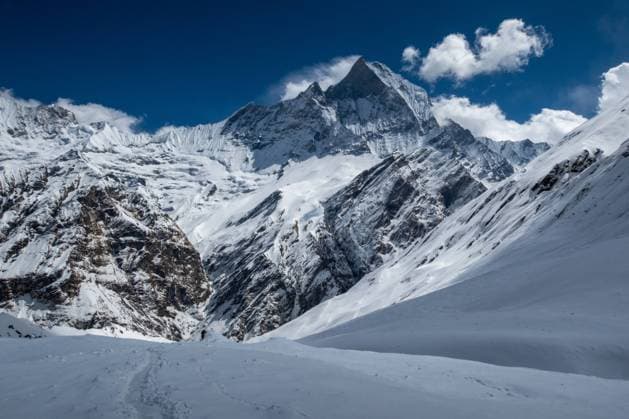 Annapurna Mountain Range in Nepal part of the Annapurna range of the Himalayas, Nepal. Nepal  Copyright: xCopyrightxMaxxSeigalx 6043-19171843