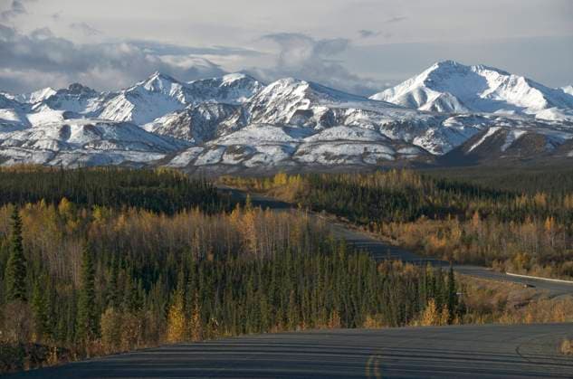 St. Elias Range, near White River on the Alaska Highway, Yukon Territory, Canada. September.  Copyright: x xAllxCanadaxPhotosx 1990-12355612