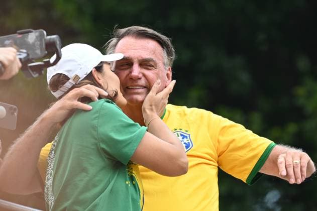 News Themen der Woche KW08 News Bilder des Tages Jair Messias Bolsonaro demonstration Sao Paulo SP, 02 25 2024 - DEMONSTRATION BOLSONARO SP - Former President of Brazil Jair Messias Bolsonaro and former first lady Michelle Bolsonaro, during a demonstration on Avenida Paulista, in the city of Sao Paulo, this Sunday (25) . (Foto: Andre Ribeiro Thenews2 imago images) Jair Messias Bolsonaro demonstration  Copyright: xAndrexRibeirox
