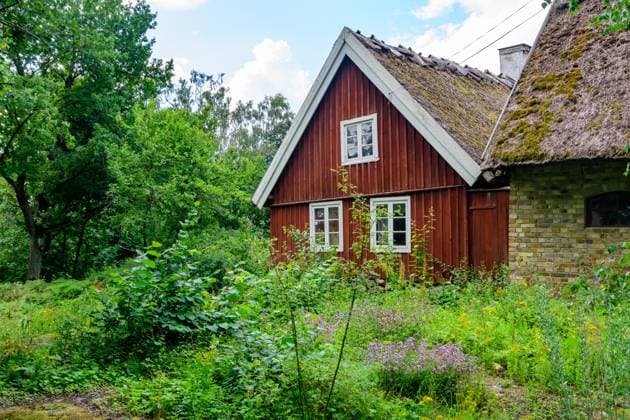 stockholm, sweden, 03 july 2023, historic building in the open air museum skansen *** stockholm, schweden, 03. juli 2023, historisches gebäude im freilichtmuseum skansen Copyright: xWolfgangxSimlingerx