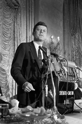 U.S. Senator John F. Kennedy speaking at luncheon where he delivered speech supporting assistance to African nations, Sheraton Carlton Hotel, Washington, D.C., USA, Marion S. Trikosko, U.S. News & World Report Magazine Photograph Collection,, June 27, 1960 U.S. Senator John F. Kennedy speaking at luncheon where he delivered speech supporting assistance to African nations, Sheraton Carlton Hotel, Washington, D.C., USA, Marion S. Trikosko, U.S. News & World Report Magazine Photograph Collection,, June 27, 1960. Copyright: 1010_05_ghi-circa12306