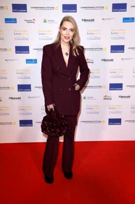 Alexa Feser bei der Verleihung des Deutschen Lesepreises 2024 im Humboldt CarrÃ . Berlin, 27.02.2024