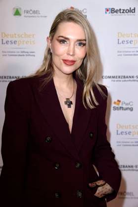 Alexa Feser bei der Verleihung des Deutschen Lesepreises 2024 im Humboldt CarrÃ . Berlin, 27.02.2024