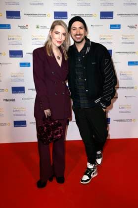 Alexa Feser und Dominik Porschen bei der Verleihung des Deutschen Lesepreises 2024 im Humboldt CarrÃ . Berlin, 27.02.2024