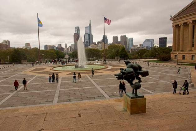Skyline of Philadelphia, seen from the Art Museum, Philadelphia, Pennsylvania Skyline of Philadelphia, seen from the Art Museum, Philadelphia, Pennsylvania. Copyright: 4007_14_K5-P1030455