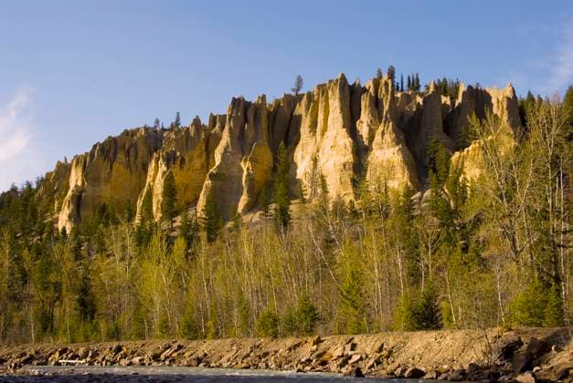 Dutch Creek Hoodoos, Fairmont Hotsprings, British Columbia, Canada.  Copyright: x AllCanadaPhotos.comx 1990-28795