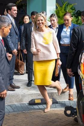 Entertainment Themen der Woche KW09 BOGOTA, Colombia, 28-02-2024, Queen Maxima during a visit to the Republic of Colombia as Special Advocate of the United Nations Secretary General for Inclusive Finance for Development (UNSGSA). Credit: NLBeeld Patrick van Emst *** BOGOTA, Colombia, 28 02 2024, Queen Maxima during a visit to the Republic of Colombia as Special Advocate of the United Nations Secretary General for Inclusive Finance for Development UNSGSA Credit NLImage Patrick van Emst  Copyright: xAllxrightsxreserved NLBeeld PatrickxvanxEmstx NLBeeld PatrickxvanxEmstx RECORD DATE NOT STATED