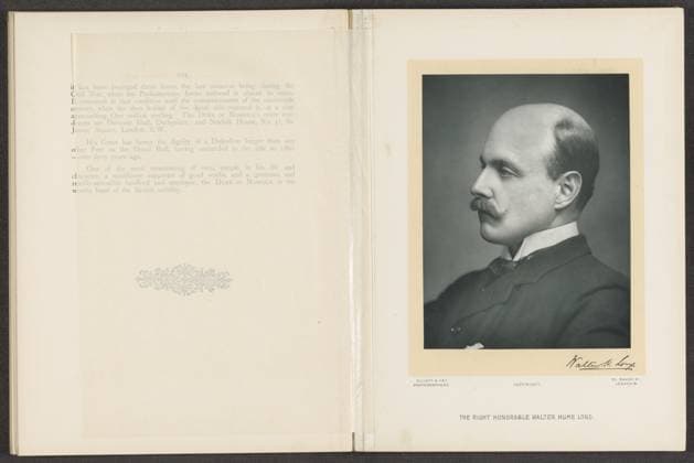 RECORD DATE NOT STATED The right honorable Walter Hume Long, Elliott & Fry, c. 1893 - c. 1903 photograph London paper carbon print historical persons (portraits and scenes from the life) (+ (full) bust portrait) Copyright: xpiemagsx rknbpie24122023-15068 !ACHTUNG AUFNAHMEDATUM GESCHÄTZT!