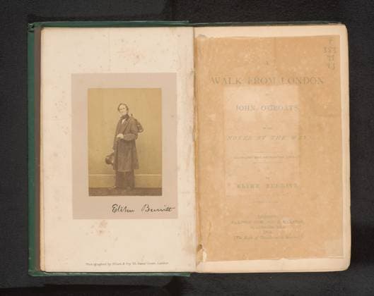 RECORD DATE NOT STATED Portrait of Elihu Burritt with a knapsack, Elliott & Fry, c. 1859 - in or before 1864 photograph London photographic support albumen print diplomacy, diplomat. knapsack, rucksack Copyright: xpiemagsx rknbpie24122023-19368 !ACHTUNG AUFNAHMEDATUM GESCHÄTZT!