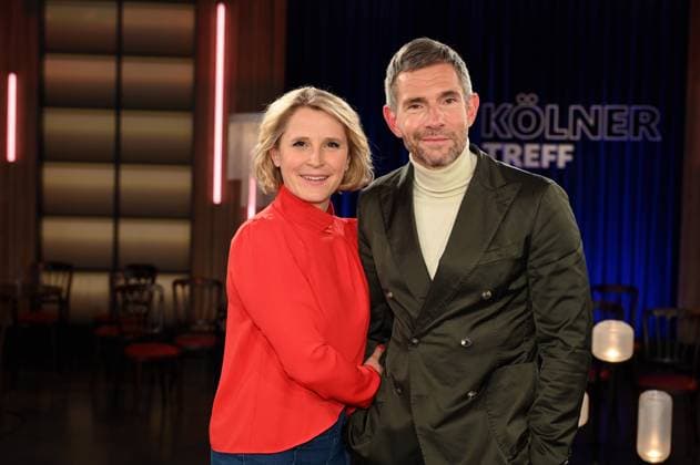 Entertainment Themen der Woche KW09 Entertainment Bilder des Tages Das Moderatorenteam Susan Link und Micky Beisenherz der WDR Talkshow Kölner Treff *** The team of presenters Susan Link and Micky Beisenherz of the WDR talk show Kölner Treff