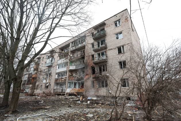 News Themen der Woche KW09 RUSSIA, ST PETERSBURG - MARCH 2, 2024: An emergency causes damage to an apartment building in Krasnogvardeisky District. Peter Kovalev TASS  67823731
