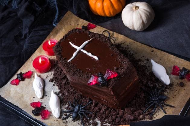 Halloween biscuit finger and cake coffin Halloween biscuit finger and cake coffin Copyright: xZoonar.com DariusxDzinnikx 9784876