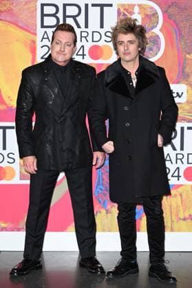 Celebrities arrive at the BRIT Awards 2024 at The O2 Arena in London Featuring: Tre Cool, Billie Joe Armstrong Where: London, United Kingdom When: 02 Mar 2024 Credit: Cover Images EDITORIAL USE ONLY. NOT FOR USE BY NEWSPAPERS BASED IN THE UK. Copyright: xx 53529150
