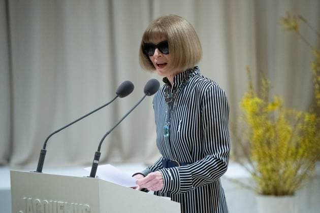 PFW Simon Jacquemus Medal Ceremony Anna Wintour attending the Simon Jacquemus Chevalier de l ordre des Arts et des Lettres Medal Ceremony as part of Paris Fashion Week in Paris, France on March 02, 2024. Photo by Aurore Marechal ABACAPRESS.COM Paris France  Copyright: xMarechalxAurore ABACAx
