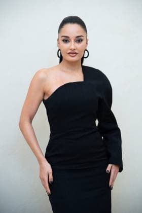 PFW Simon Jacquemus Medal Photocall Amina Muaddi attending the Simon Jacquemus Chevalier de l ordre des Arts et des Lettres Medal Ceremony as part of Paris Fashion Week in Paris, France on March 02, 2024. Photo by Aurore Marechal ABACAPRESS.COM Paris France  Copyright: xMarechalxAurore ABACAx