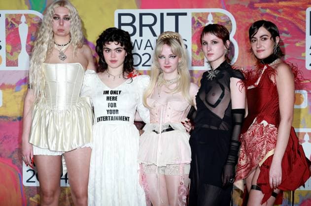 March 2, 2024, London, United Kingdom: The Last Dinner Party attends the BRIT Awards 2024 at The O2 Arena. London United Kingdom - ZUMAs197 20240302_aaa_s197_174 Copyright: xFredxDuvalx