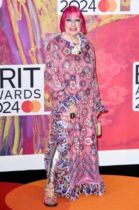 Zandra Rhodes bei der Verleihung der 44. BRIT Awards 2023 in der O2 Arena. London, 02.03.2024