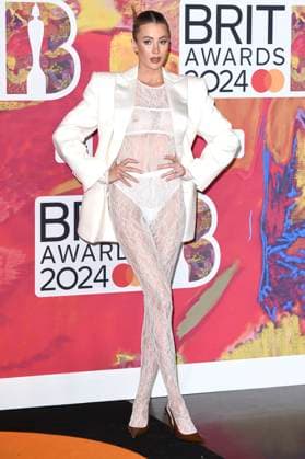 Olivia Attwood bei der Verleihung der 44. BRIT Awards 2023 in der O2 Arena. London, 02.03.2024