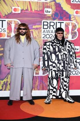 Robin Schulz und Oliver Tree bei der Verleihung der 44. BRIT Awards 2023 in der O2 Arena. London, 02.03.2024