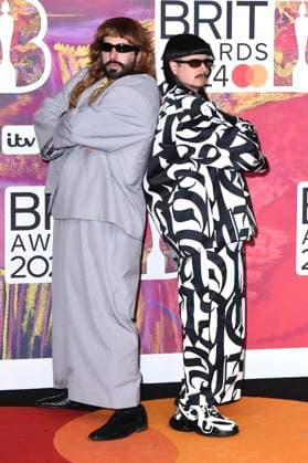 Robin Schulz und Oliver Tree bei der Verleihung der 44. BRIT Awards 2023 in der O2 Arena. London, 02.03.2024