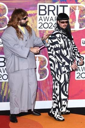 Robin Schulz und Oliver Tree bei der Verleihung der 44. BRIT Awards 2023 in der O2 Arena. London, 02.03.2024