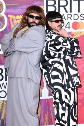 Robin Schulz und Oliver Tree bei der Verleihung der 44. BRIT Awards 2023 in der O2 Arena. London, 02.03.2024