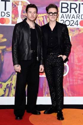 Danny Jones und Tom Fletcher von McFly bei der Verleihung der 44. BRIT Awards 2023 in der O2 Arena. London, 02.03.2024