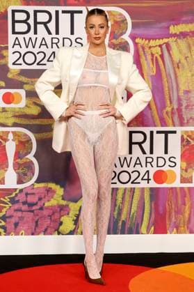 Olivia Attwood bei der Verleihung der 44. BRIT Awards 2023 in der O2 Arena. London, 02.03.2024