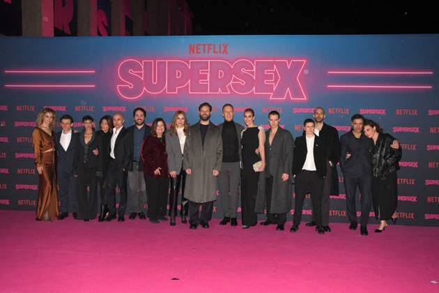 Entertainment Themen der Woche KW10 Entertainment Bilder des Tages Rome, Salone delle Fontane Preview of the Netflix series Supersex Rome, Salone delle Fontane Preview of the Netflix Series Supersex , In the photo: Supersex Cast Rome Italy  Copyright: xIPA ABACAx
