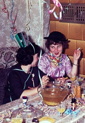 Silvester GDR,20240101, Aufnahme ca. 1964, Sylvesterfeier *** New Years Eve GDR,20240101, photo ca 1964, New Years Eve celebration