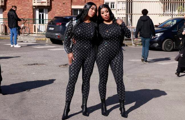 ArrivÃ es au dÃ filÃ de mode Marine Serre collection femme automne hiver 2024-2025 Ã Paris (PFW) Shannon Clermont, Shannade Clermont - ArrivÃ es au dÃ filÃ de mode Femmes prÃªt-Ã -porter automne-hiver 2024 2025 Marine Serre lors de la fashion week de Paris. Le 4 mars 2024 Christophe Aubert via Bestimage Arrivals at the Women PAP F W 2024 2025 Marine Serre fashion show in Paris. On March 4, 2024 Paris France  Copyright: xChristophexAubertxviaxBestimagexChristophexAubertxviaxBestimagex