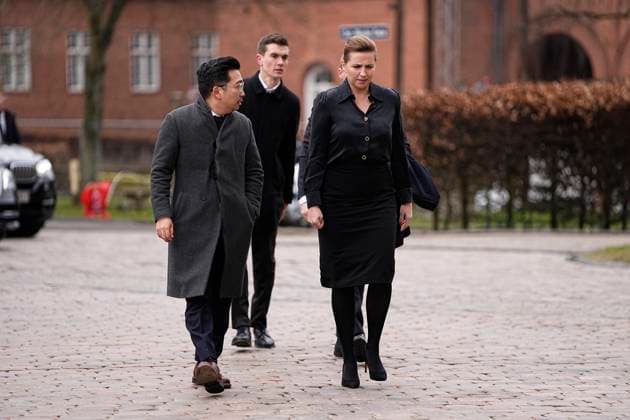 News Themen der Woche KW10 News Bilder des Tages Danish Prime Minister Mette Frederiksen arrives at Viborg Cathedral to attend the burial of Soren Pape Poulsen, the Danish Conservative Party s late chairman on Saturday March 9, 2024. Soren Pape, who was a former mayor of Viborg, died at the age of 52 after a cerebral haemorrhage Saturday March 2, 2024. , Viborg Denmark *** Danish Prime Minister Mette Frederiksen arrives at Viborg Cathedral to attend the burial of Soren Pape Poulsen, the Danish Conservative Party s late chairman on Saturday March 9, 2024 Soren Pape, who was a former mayor of Viborg, died at the age of 52 after a cerebral hemorrhage Saturday March 2, 2024 , Viborg Denmark  Copyright: MadsxClausxRasmussenx spdk20240309-104312-L