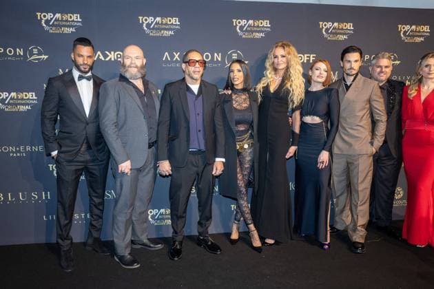 Top Model International Final 2024 Ceremony - Monaco Adriana Karembeu, Ricky Whittle, Joey Star, Darko Peric, Massimo Gargia, Maxime Deruymez, Elodie Frege, Baptiste Giabiconi, Shy m during the Top Model International Final 2024 Ceremony at Sporting Of Monte-Carlo, Salle des à toiles on March 9, 2024 in Monte-Carlos, France. Photo by Cyril Chateau ABACAPRESS.COM Monaco Moldova Copyright: xChateauxCyril ABACAx