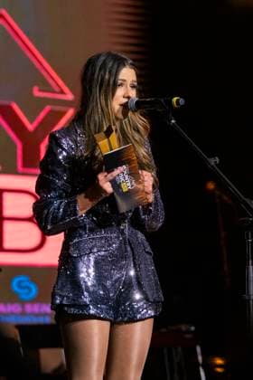 Hailey Benedict receives the Award for Interactive Artist of the Yea at the 13th Annual Country Music of Alberta Awards in Edmonton Hailey Benedict receives the Award of Interactive Artist of the Year at the 13th annual Country Music Alberta Awards in Edmonton. Edmonton Canada Copyright: xRonxPalmerx xSOPAxImagesx RonPalmer_13thCMABAwards_325960