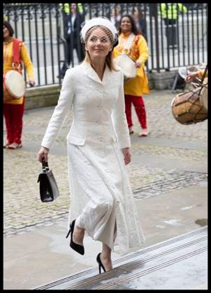 Bilder des Jahres 2024, Entertainment 03 März Entertainment Themen der Woche KW11 Entertainment Bilder des Tages . 11 03 2024. London, United Kingdom. Gerri Halliwell arriving at the Commonwealth Day Service at Westminster Abbey in London.  xStephenxLockx xi-Imagesx IIM-25047-0067