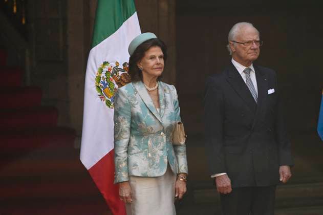 Entertainment Themen der Woche KW11 Entertainment Bilder des Tages Swedish Royals Visit Mexico - Day 1 March 12, 2024, Mexico City, Mexico: Swedish Queen Silvia and Swedish King Carl XVI Gustaf attend a welcoming ceremony on the first day of the Swedish State visit to Mexico at the National Palace. on March 12, 2024 in Mexico City, Mexico. (Photo by Carlos Tischler Eyepix Group ABACAPRESS.COM) Mexico City Mexico  Copyright: xTischlerxCarlos Eyepix ABACAx