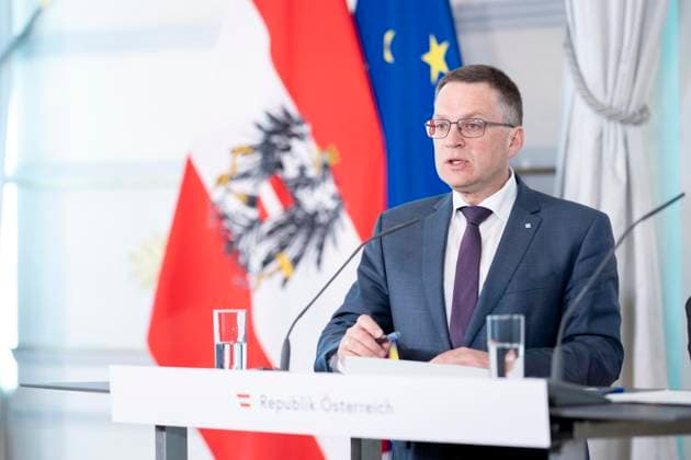 Wien, Österreich. 13. März 2024. Pressefoyer nach Ministerrat der Österreichischen Bundesregierung. Bild zeigt Klubobmann des ÖVP-Parlamentsklubs, August Wöginger (ÖVP). Vienna *** Vienna, Austria March 13, 2024 Press foyer after the Council of Ministers of the Austrian Federal Government Picture shows Chairman of the ÖVP Parliamentary Club, August Wöginger ÖVP Vienna