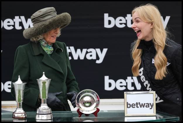 Bilder des Jahres 2024, Entertainment 03 März Entertainment Themen der Woche KW11 Entertainment Bilder des Tages 13 03 2024. Cheltenham, United Kingdom. The Cheltenham Festival - Day Two. The Queen attends day two of the Cheltenham Festival held at the Cheltenham Racecourse.  Copyright: xAndrewxParsonsx xParsonsxMediax PAR-8640-0146