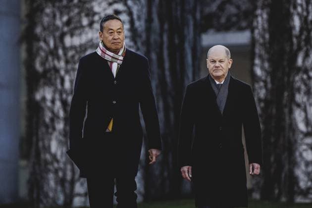 Bilder des Jahres 2024, News 03 März News Themen der Woche KW11 (R-L) Olaf Scholz (SPD), Bundeskanzler, und Srettha Thavisin, Premierminister von Thailand, aufgenommen im Rahmen eines gemeinsamen Treffens in Berlin, 13.03.2024. Berlin Deutschland *** R L Olaf Scholz SPD , Federal Chancellor, and Srettha Thavisin, Prime Minister of Thailand, pictured during a joint meeting in Berlin, 13 03 2024 Berlin Germany Copyright: xFlorianxGaertnerxphotothek.dex