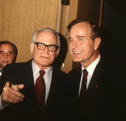 Barry Goldwater George Bush 1980 Barry Goldwater George Bush John Barrett PHOTOlink. EDITORIAL USE ONLY Copyright: xx PhotoxByxJohnxBarrett PHOTOlink.x phlphotos417160