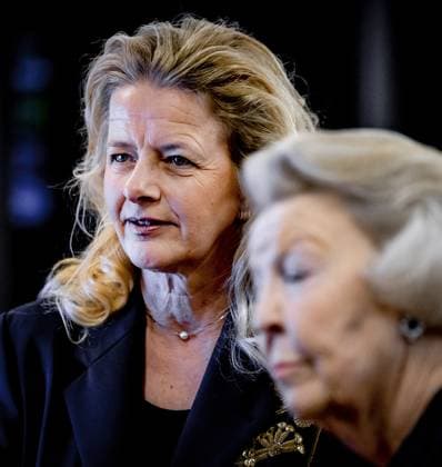 THE HAGUE - Princess Beatrix and Princess Mabel during the presentation of the tenth Prince Friso Engineering Prize at The Hague University of Applied Sciences. The winner of the prize can call himself Engineer of the Year for a year. ANP REMKO DE WAAL netherlands out - belgium out  Copyright: xx x493625468x originalFilename: 493625468.jpg